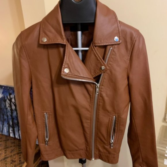 Forever 21 Faux Leather (Vegan)   moto jacket - Picture 1 of 9